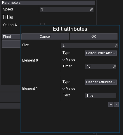 Parameter Attributes