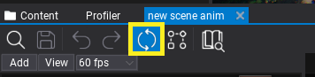 Scene Animation Live-Preview Button