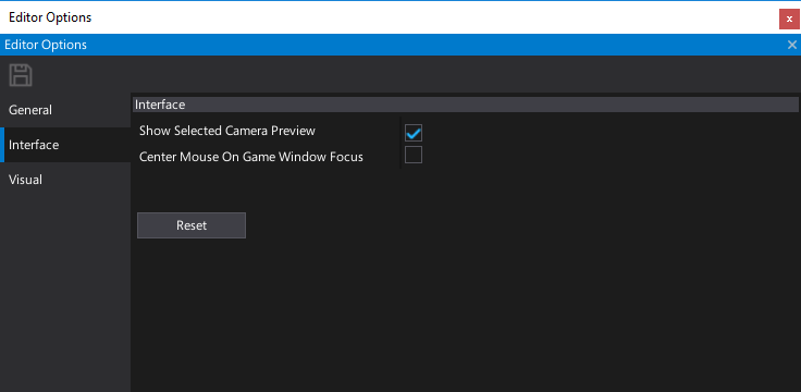 Interface Options