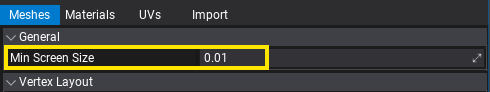 Min Screen-Size Culling