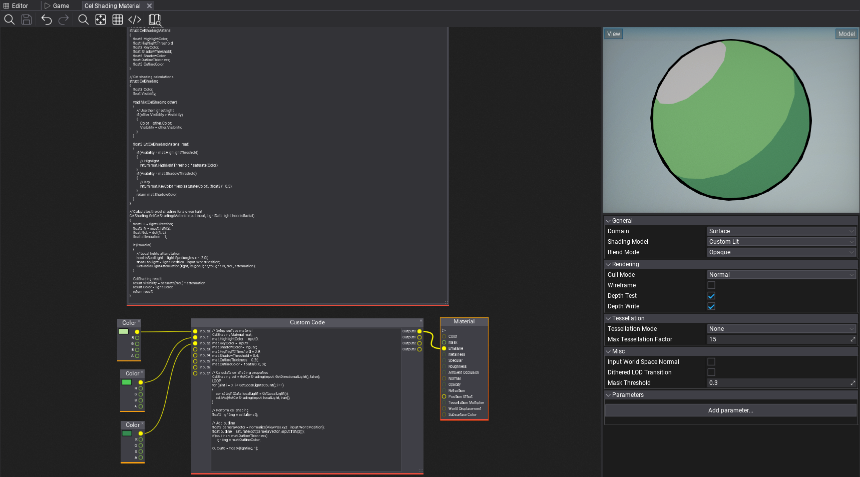 Cel Shading Material