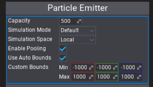 Particle Emitter context