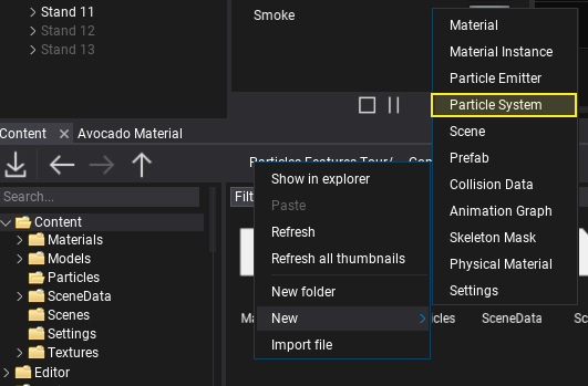 Create Particle System