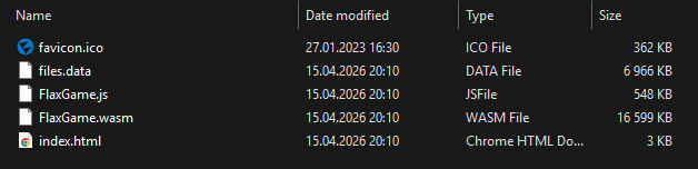Web Export Files