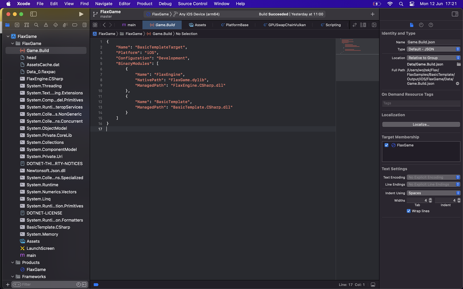 XCode Project Flax