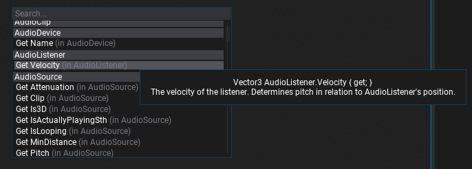 Visual Script Context Menu