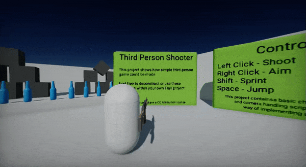 Third Person Shooter Flax Sample