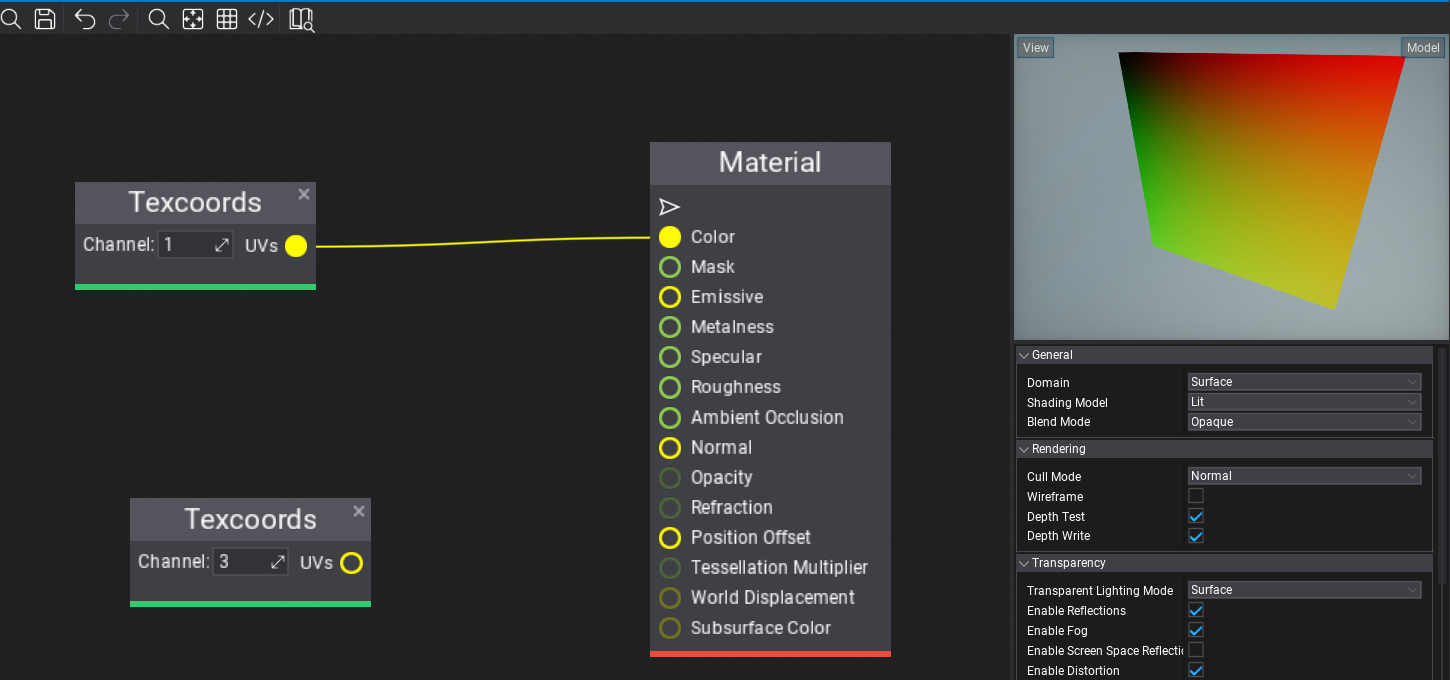 Multiple Texcoord channels