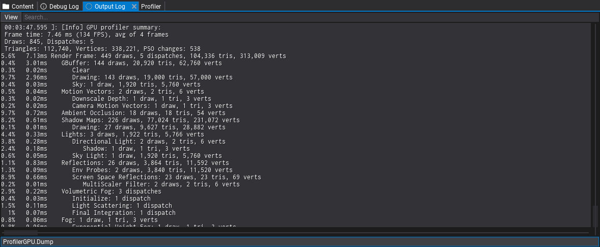 New GPU Profiler Dump Command