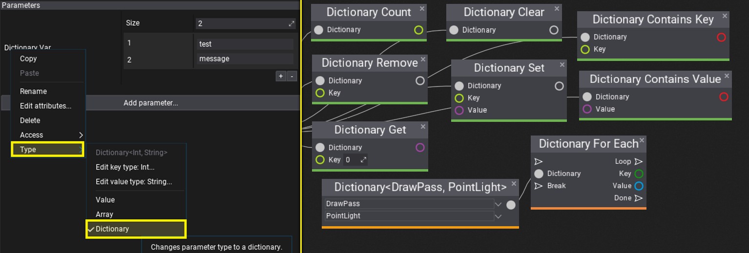 Visual Script Dictionary