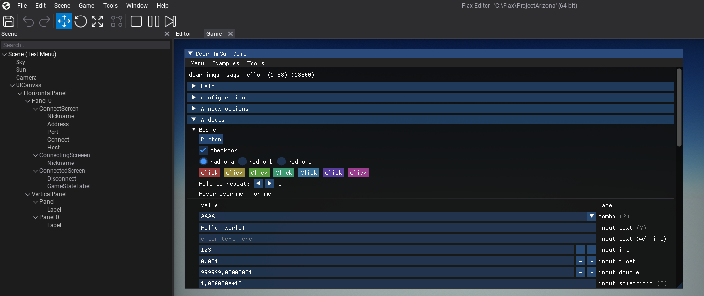 ImGui Plugin for Flax Engine