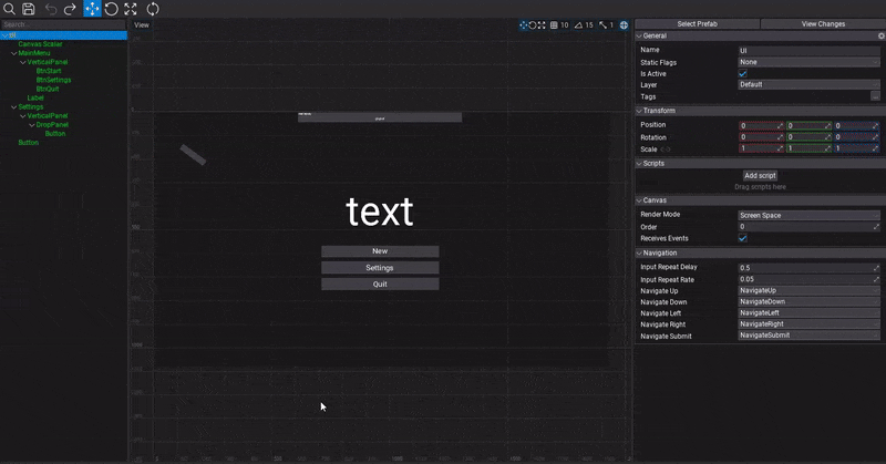 New UI Editor Widget