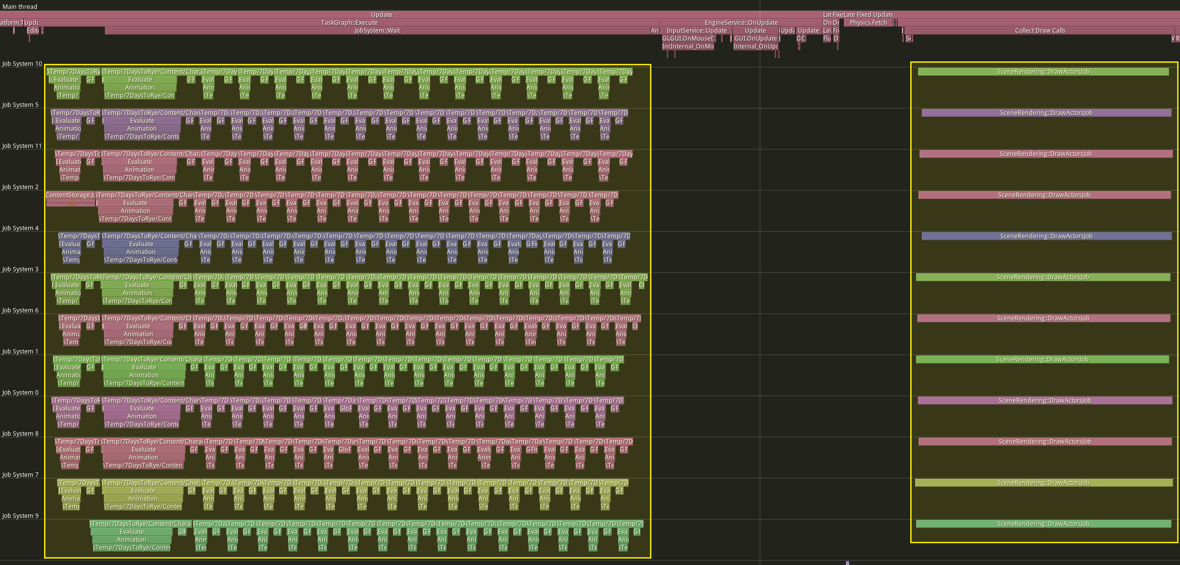 Rendering performance via async drawing