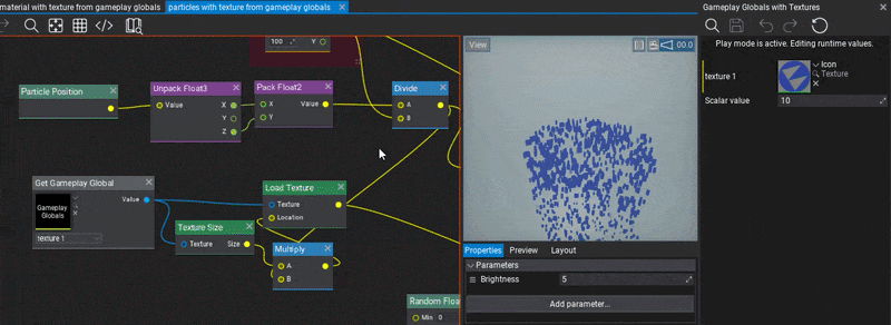 Texture in Gameplay Globals