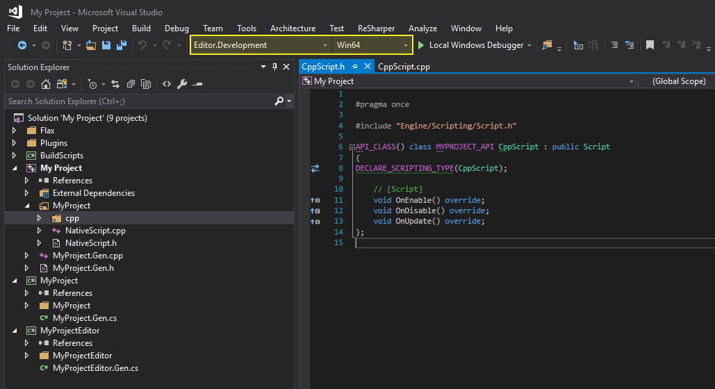 Visual Studio Scripts Project