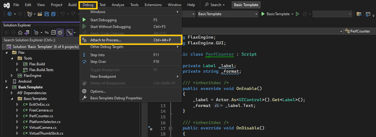 Debugging in Visual Studio