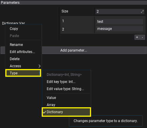 Dictionary Property Change Visual Script