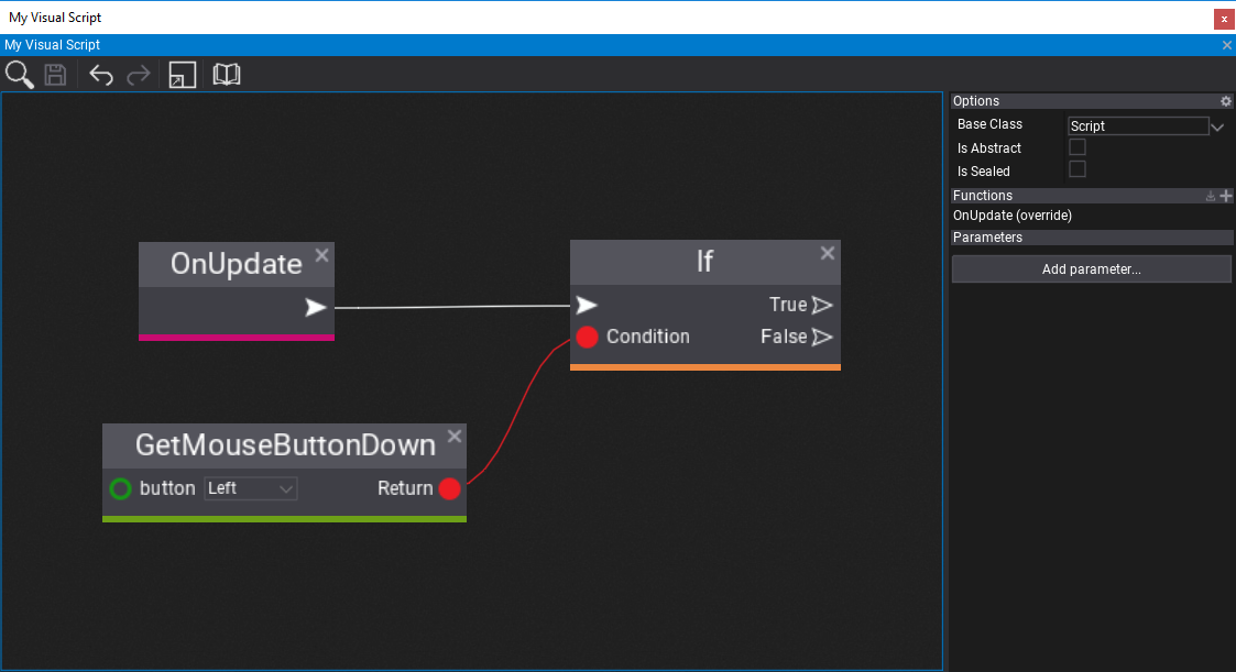 Visual Script input if check for mouse button down