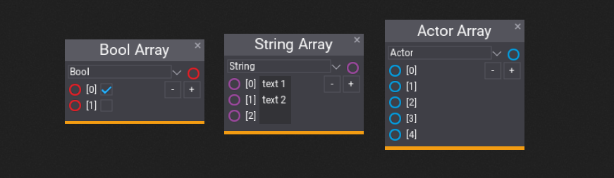 Array Constant in Visual Script