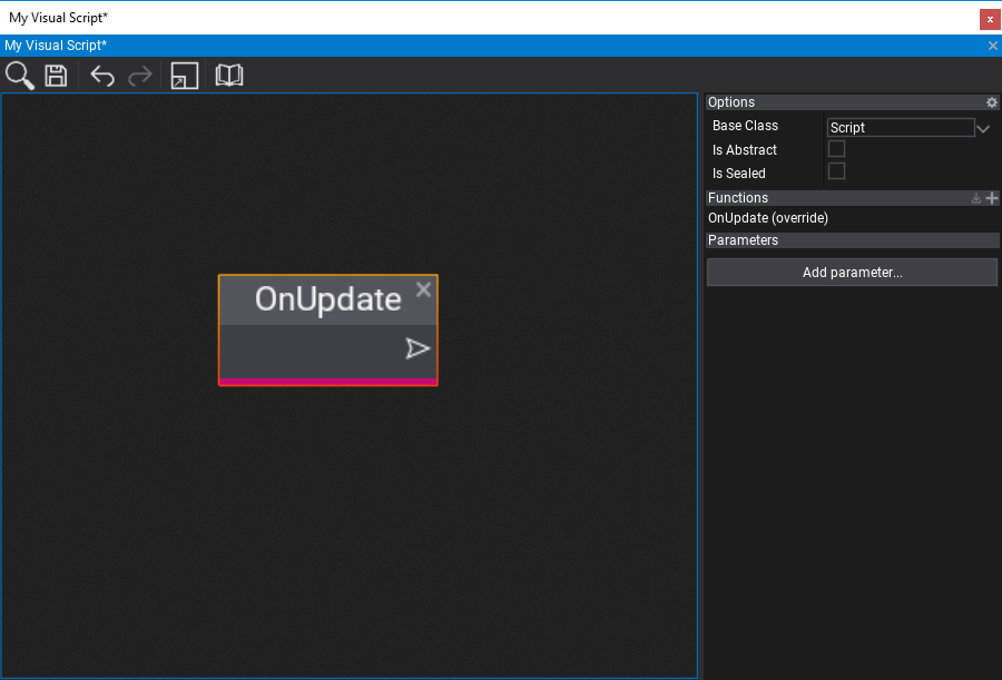 OnUpdate Function Visual Script