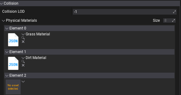 Terrain Physical Materials