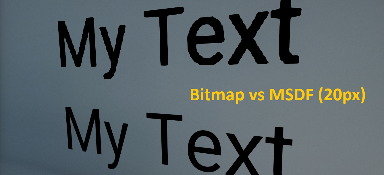 Bitmap vs MSDF