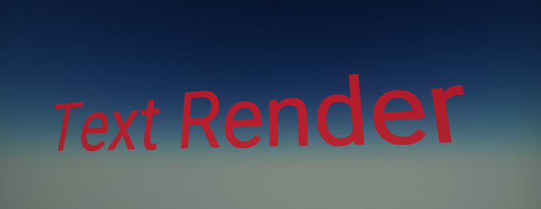 Text Render